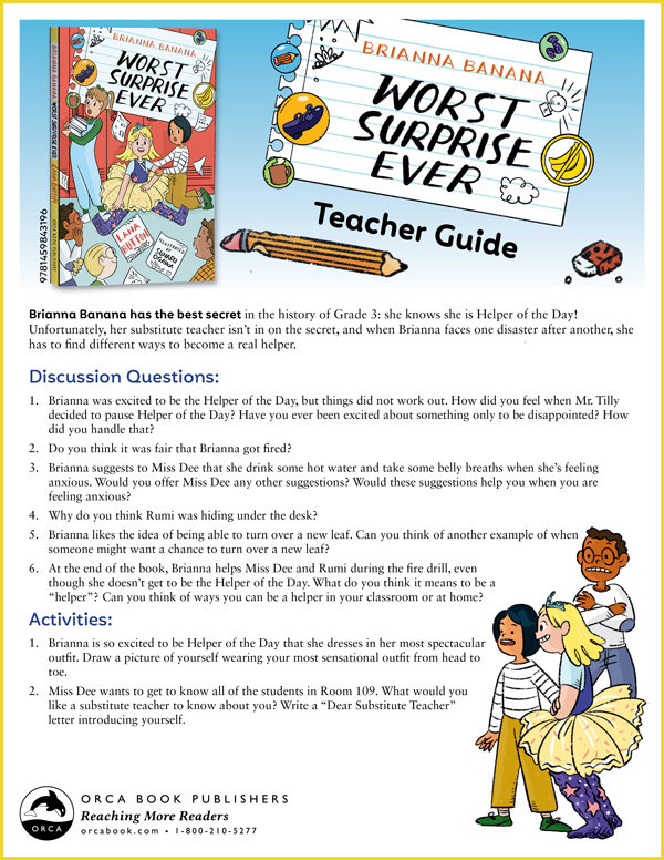 Brianna Banana, Worst Surprise Ever Teacher Guide