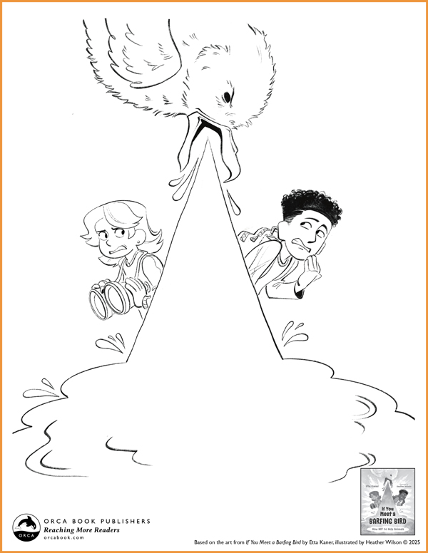 If You Meet a Barfing Bird Coloring Sheet