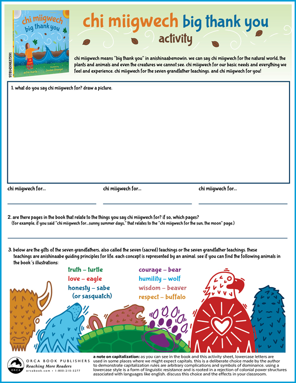 Chimiigwech Activity