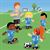 Lucy joue au soccer